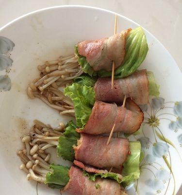 油炸培根肉卷金针菇的制作方法（简单易做）