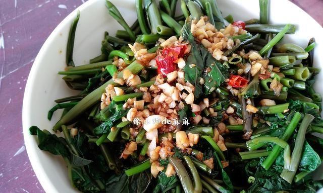 小米辣拌空心菜的做法（健康美味）