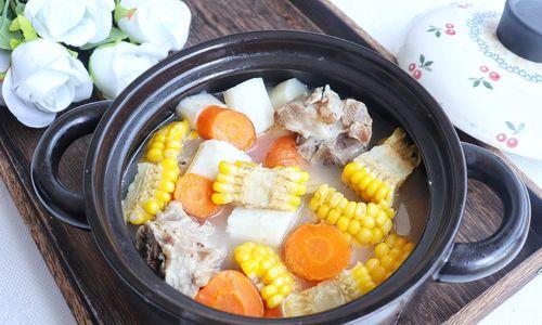 美味又营养，筒子骨玉米萝卜汤的做法（健康生活从饮食开始）