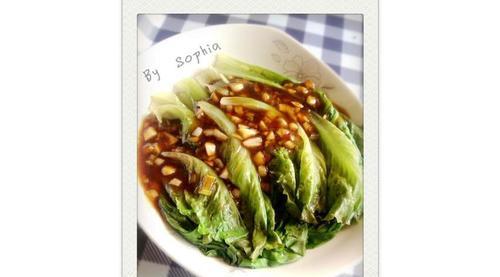 蒜容蚝油炒生菜（健康美味）