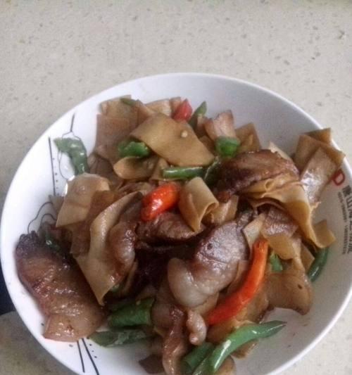 家常美食——水煮干豆片（做法简单）