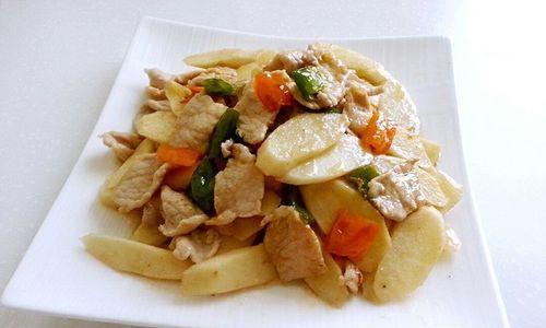 美味的肉片松蛾炖山药  第3张