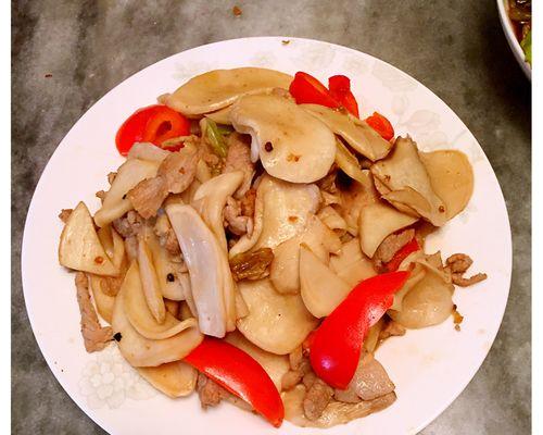 肉片炒蘑菇的做法（口感鲜美）
