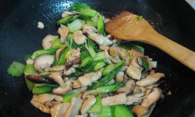 肉末香菇油菜的做法（口感鲜美）  第2张