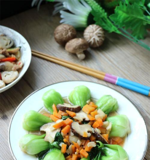 肉末香菇油菜的做法（口感鲜美）  第3张