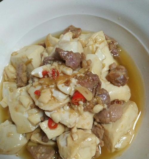 美味健康——肉末烧嫩豆腐（家常小炒）