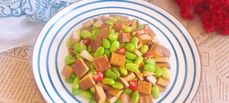 肉末毛豆炒香干，美味营养又健康（家常菜谱）  第1张