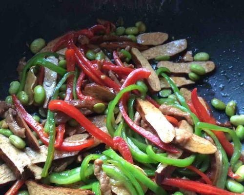 肉末毛豆炒香干，美味营养又健康（家常菜谱）  第2张