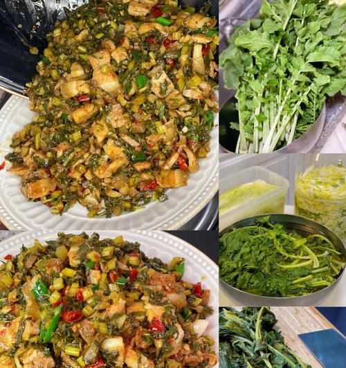 健康美味的肉末萝卜叶料理（肉末）  第3张