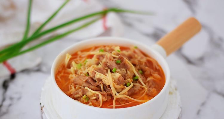 肉末金针菇意大利面的做法（家庭美食）  第3张
