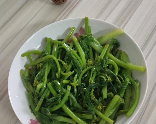 清炒白油菜薹（家常菜做法）  第2张
