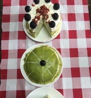 健康美味，自制青汁蛋糕（以青汁粉为主要原料的清新蛋糕制作教程）  第1张