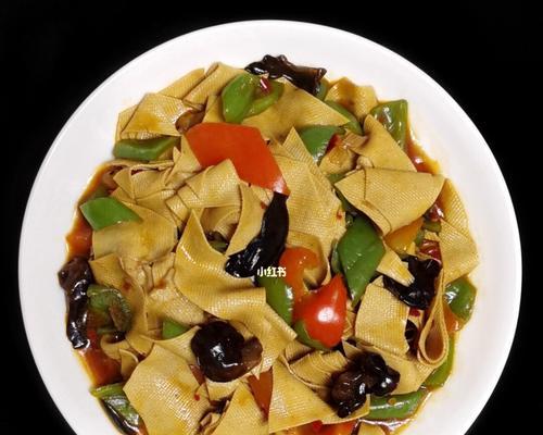 青蒜苗炒豆腐皮（家常美味）  第3张