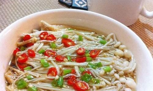 白灼金针菇生菜怎么做？步骤和技巧是什么？  第3张