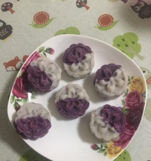 紫薯长山药发糕的制作方法（健康美味）
