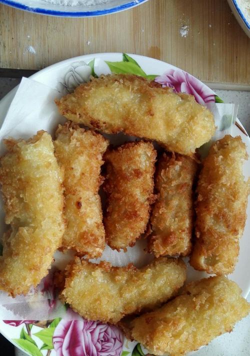 健康美味，炸燕麦香蕉条的制作方法（用燕麦和香蕉）
