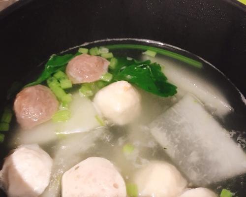 娃娃菜粉丝肉丸汤的制作方法（简单易学）