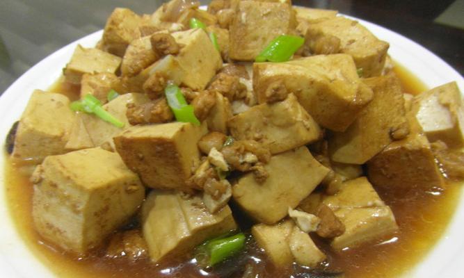 美味健康的香菇豆腐（家常美食）  第1张