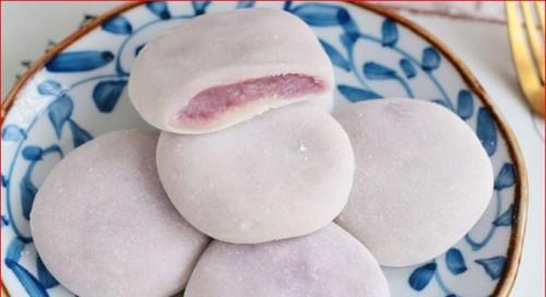 手工制作紫薯莲蓉糯米饼（美味可口）