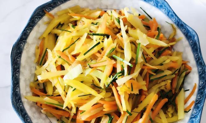 土豆丝胡萝卜丝的做法是什么？如何快速切成细丝？